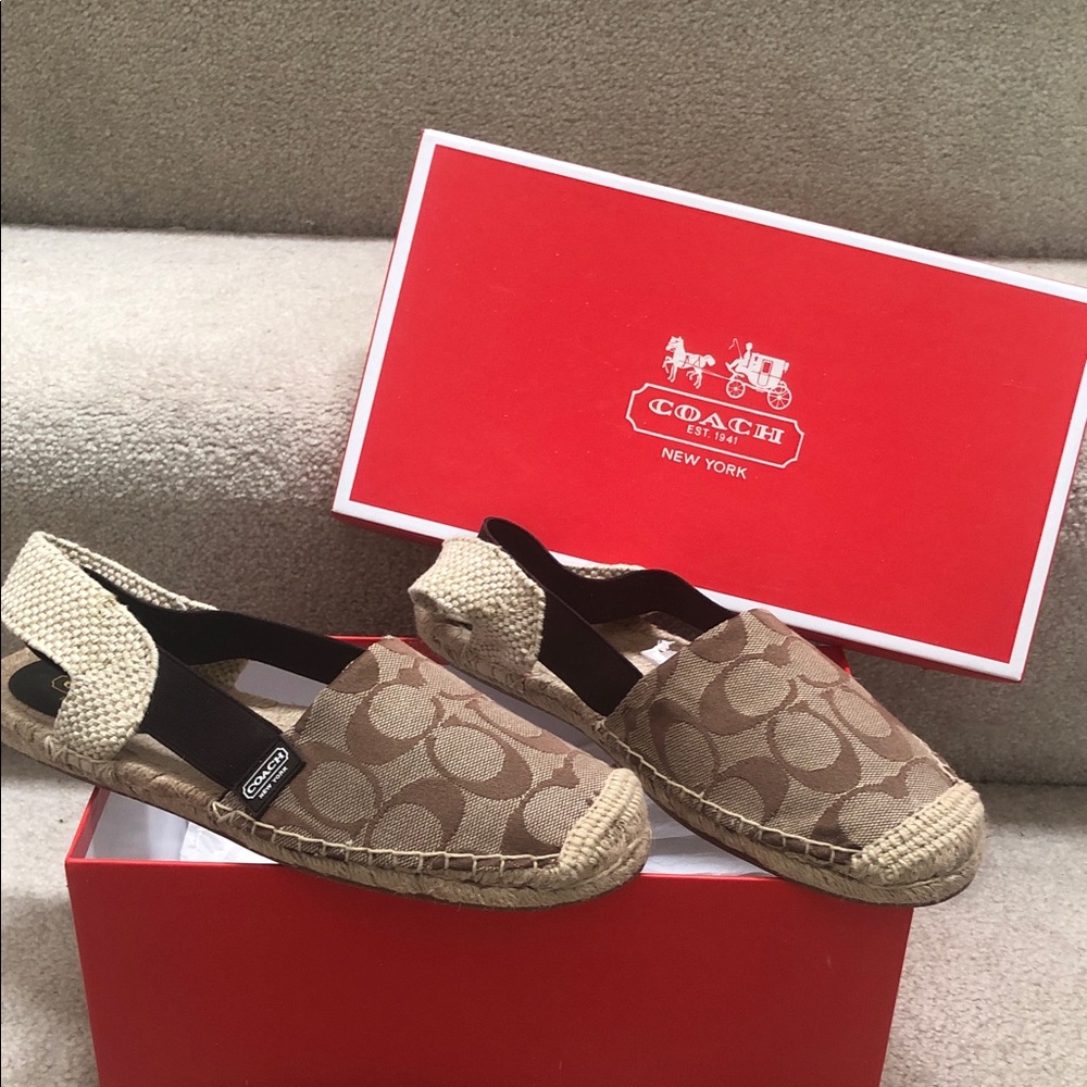 Coach Rayanne espadrilles, size 7.5, never worn